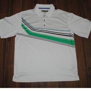 Pebble Beach Performance White Polo Large Chest 44"